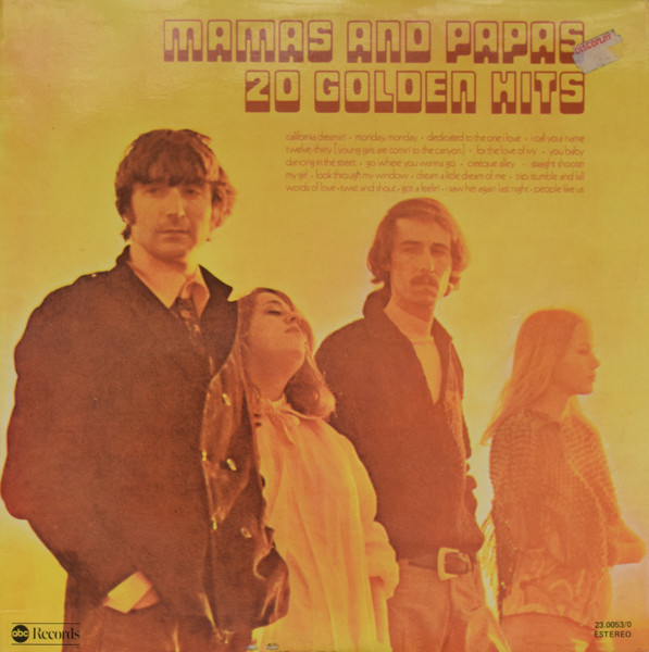 The Mamas & The Papas ‎– 20 Golden Hits