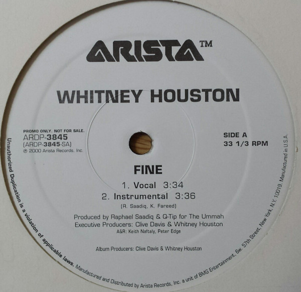Whitney Houston ‎– Fine