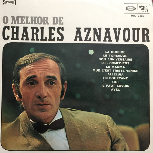 Charles Aznavour ‎– O Melhor De Charles Aznavour