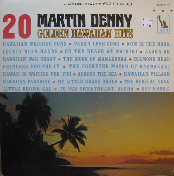 Martin Denny ‎– 20 Golden Hawaiian Hits