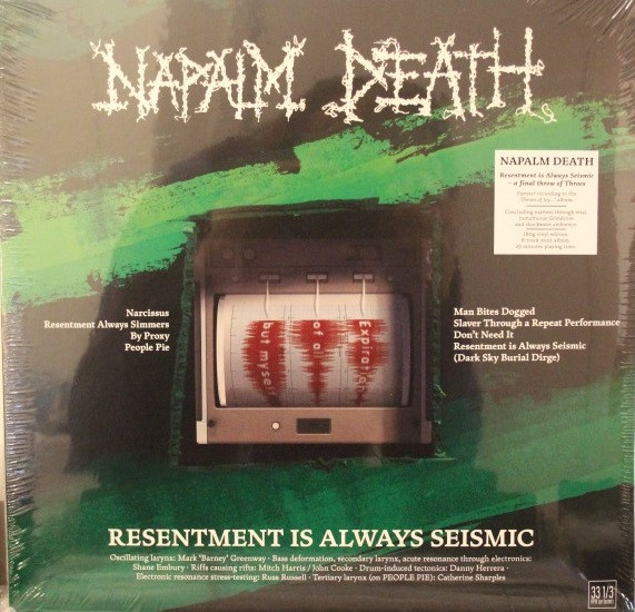 Napalm Death ‎– Resentment Is Always Seismic