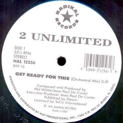 2 Unlimited ‎– Get Ready For This