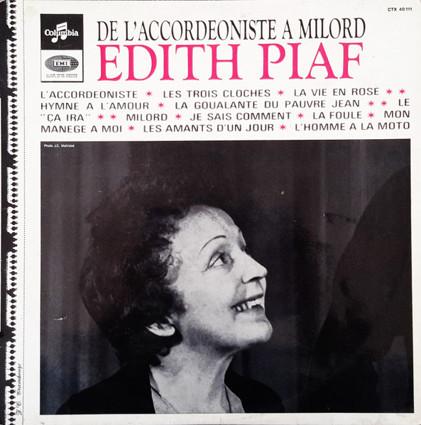 Edith Piaf ‎– De L'Accordeoniste A Milord