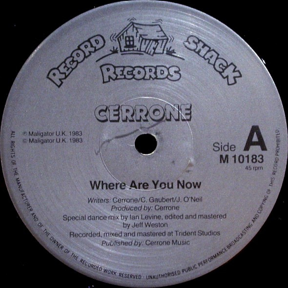 Cerrone ‎– Where Are You Now