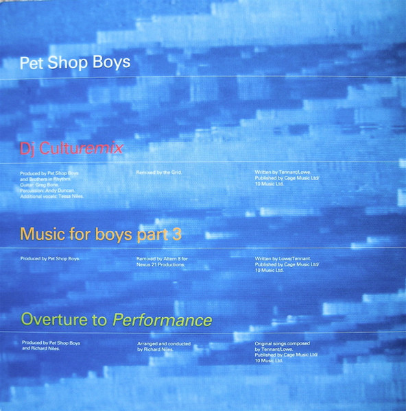 Pet Shop Boys ‎– DJ Culturemix