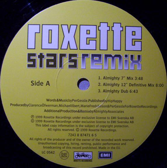Roxette ‎– Stars (Remix)