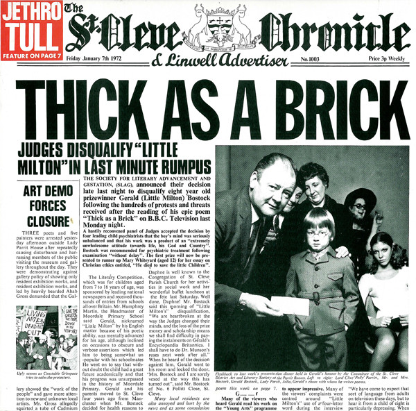 Jethro Tull ‎– Thick As A Brick
