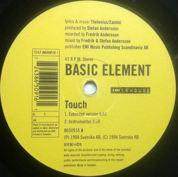Basic Element ‎– Touch