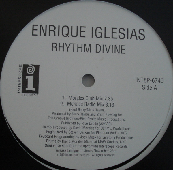 Enrique Iglesias ‎– Rhythm Divine