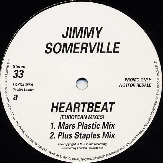 Jimmy Somerville ‎– Heartbeat (European Mixes)