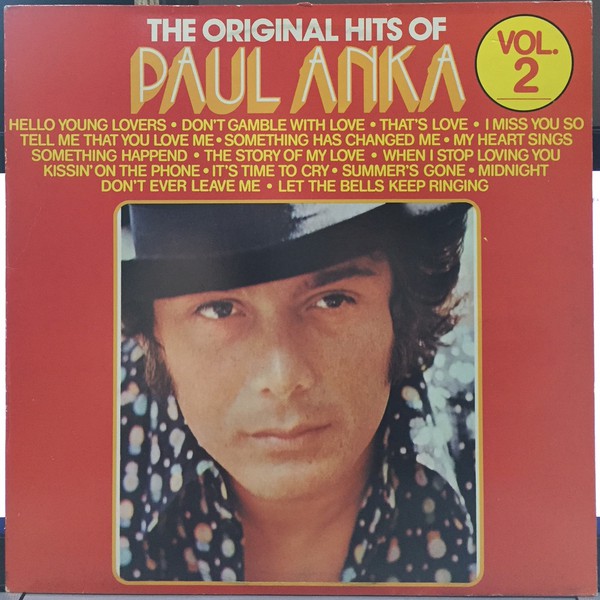 Paul Anka ‎– The Original Hits Of Paul Anka Volume 2