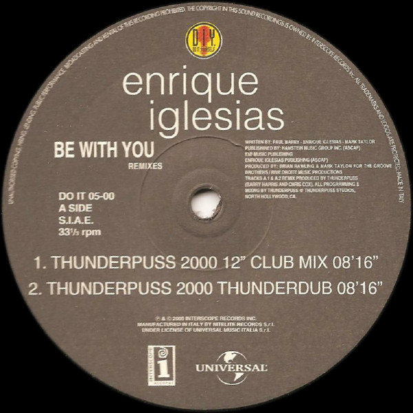 Enrique Iglesias ‎– Be With You (Remixes)