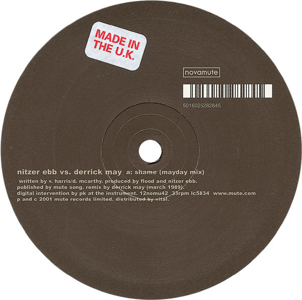 Nitzer Ebb ‎– Shame (Mayday Mix) / Join In The Chant (Knarz Is Machine)