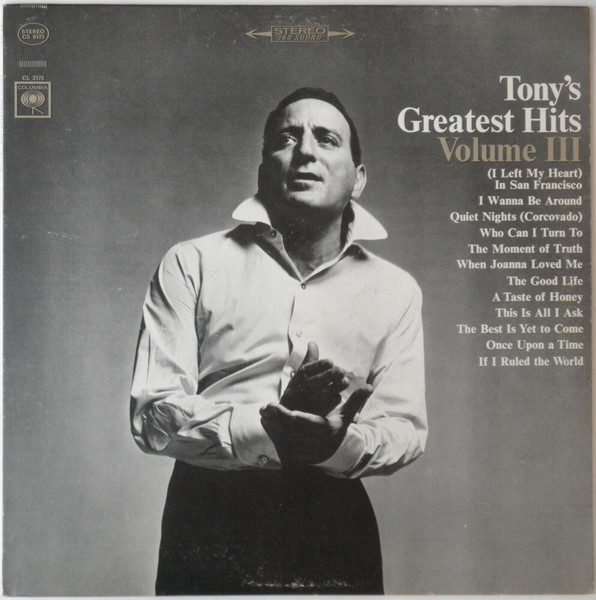 Tony Bennett ‎– Tony's Greatest Hits Volume III